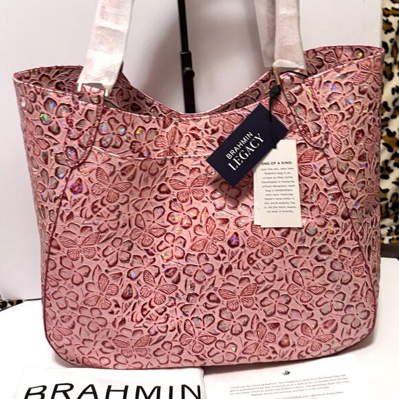 Brahmin Aliza - Fearless Pink Ainsley Tote - Picture 2 of 5